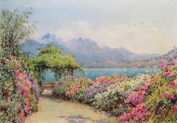 Der Comer See von der Villa Carlotta